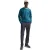 Boss Heren-sweatshirt met ton-sur-ton logo, geribde kraag en raglanmouwen (Medium Blauw)