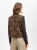 Marie Lund Bodywarmer  bruin / zwart