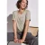 Street One Dames Shirt met tekstopdruk in Beige