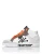 Philipp Plein Sneakers hoog ‘Retrokickz’  grijs / donkergrijs / kreeft / wit