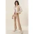 Reguliere Pasvorm Flared Broek met Elastische Taille
