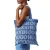 Hugo Roselyn Denim boodschappentas met alles erop en eraan (Blauw)