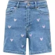 Kids Only Juicy Heart Denim Short Meisjes
