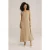 We Fashion Dress Mid Length Beige