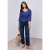 Street One Dames Basic shirt in Blauw