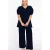 YOEK straight fit broek donkerblauw