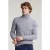 River Woods Custom Fit Wool-cashmere Roll Neck Sweater Inox Mix