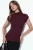 Aansluitende Mock Neck Kapmouw Gebreide Blouse