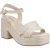 Hush Puppies Jamelia Espadrille Hak Textiel Dames Nude Sandalen