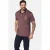 Jan Vanderstorm polo HERFINN Plus Size donkerrood