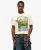 Superdry Mannen Neon Travel Graphic T-shirt met Losse Pasvorm Wit