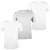Donnay Effen T-shirt met ronde hals voor heren (set van 3) (Witte/Grijze Merg)
