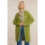 River Woods Long Cardigan Long Sleeves Olive Green
