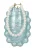 myMo at night Clutch  lichtblauw / wit