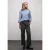 Street One Dames Jacquard shirt in Blauw