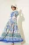Geprinte V-hals Maxi-jurk