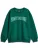 SOMETIME SOON Sweatshirt ‘Winters’  smaragd / jade groen / wit