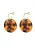 ELLI Oorbellen  bruin / cognac / goud