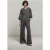 Summum Woman Trousers Boot Cut Punto Milano Mid Grey