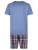 Phil & Co. Berlin Pyjama kort ‘ Classics ‘  blauw / donkerblauw / rood