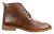 Klassieke Oxford Brogue-enkellaarzen voor heren in bruin leer