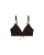 WE Fashion Bikinitop  donkerbruin / wit