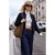 TRENDYOLMİLLA Dames Donkerblauw Geruit Lang, Los Vesten