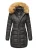 Navahoo Dames Winterjas Papaya – Getailleerd, Warm & Met Afneembare Bontkraag