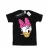 Disney Dames/Dames Daisy Eend Hoofd Beschilderd Katoenen Vriendje T-shirt (Zwart)