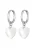 ELLI Oorbellen ‘Herz’  zilver / wit