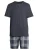 SCHIESSER Pyjama kort ‘Night & Home’  donkerblauw