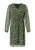 COMMA Jurk  beige / groen / zwart