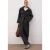TRENDYOLMİLLA Dames Grijs Effen Lang Oversized Jassen