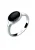 ELLI Ring  zwart / zilver