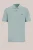 Fundamentals – Heren regular fit polo met structuur – Regular fit – Grijsgroen – Katoen –