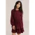 WE Fashion korte jurk – donkerrood