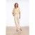 Smashed Lemon Wide leg pantalon met naaddetail |