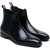 Ben Sherman Kendrick Leren Heren Zwarte Boots