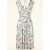 Jane Aloha swing jurk in wit en multi