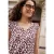 Street One Studio Dames Blouse met V-hals en luipaardprint in Beige