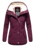Marikoo dames winterjas met teddyfleece voering & capuchon
