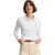 Witte polo met lange mouwen, slim fit en geborduurd Rigby Go-logo
