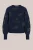 WE Fashion – Dames trui van wolmix met pailletten – Regular fit – Donkerblauw –