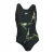 Girl’s Speedo Infant Boomstar Flyback Swimsuit in Black yellow