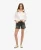 Superdry Vrouwen Cut-off Short met Middelhoge Taille Zwart