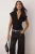 TRENDYOLMİLLA Dames Zwart Effen Mouwloos Getailleerd Blouses