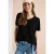 Blouse shirt met V-hals en knoop