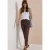 Mid Waist Slim Leg broek in Loose Fit