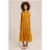 We Fashion Dress Mid Length Mustard Yellow