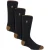 Heat Holders – Heren 3 Pack Kniehoge Werk Sokken, 3 Paar Multipack – Zwart